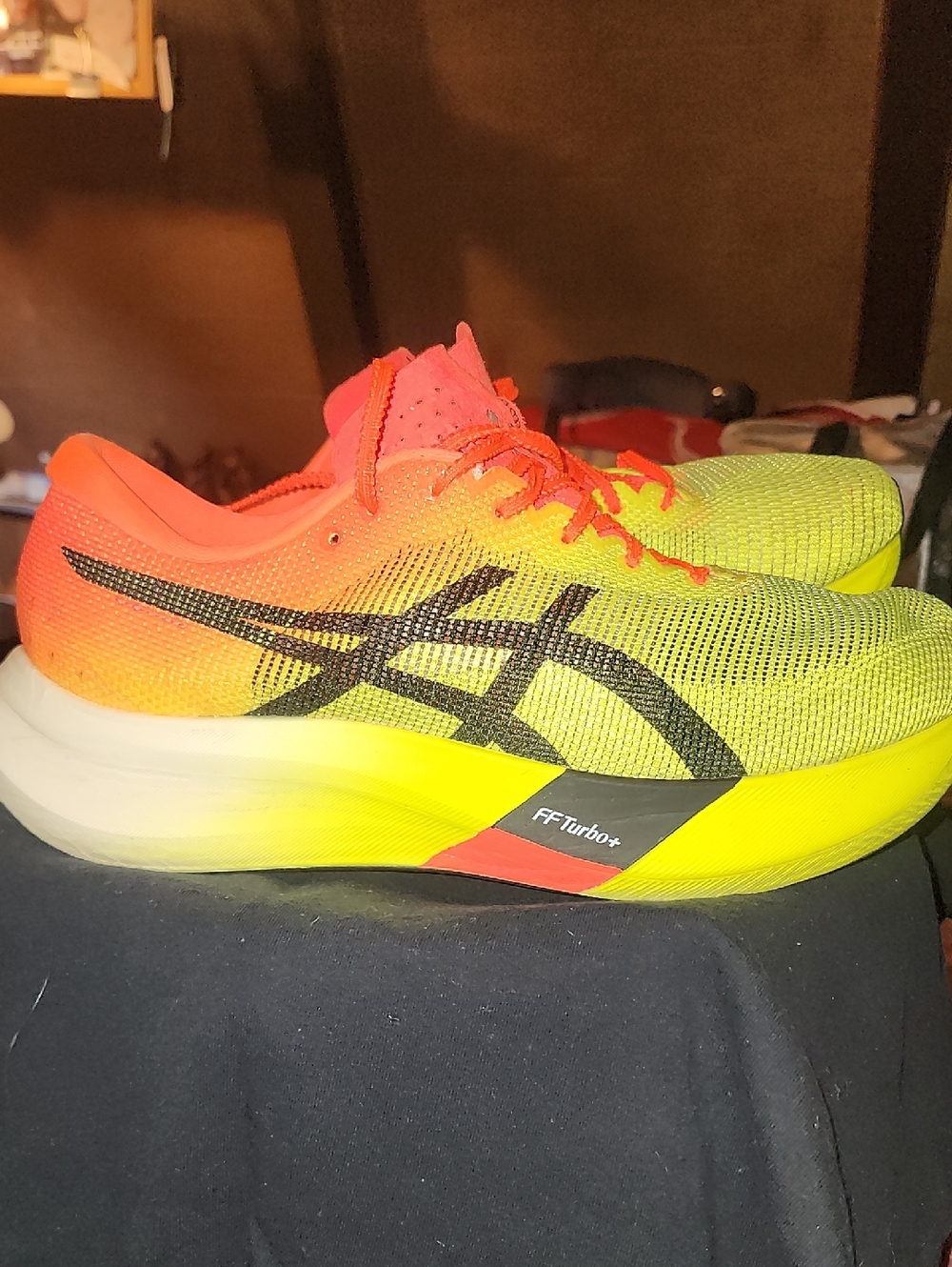 ASICS METASPEED EDGE FFTURBO UNISEX Racing Shoes in Neon Yellow & Orange